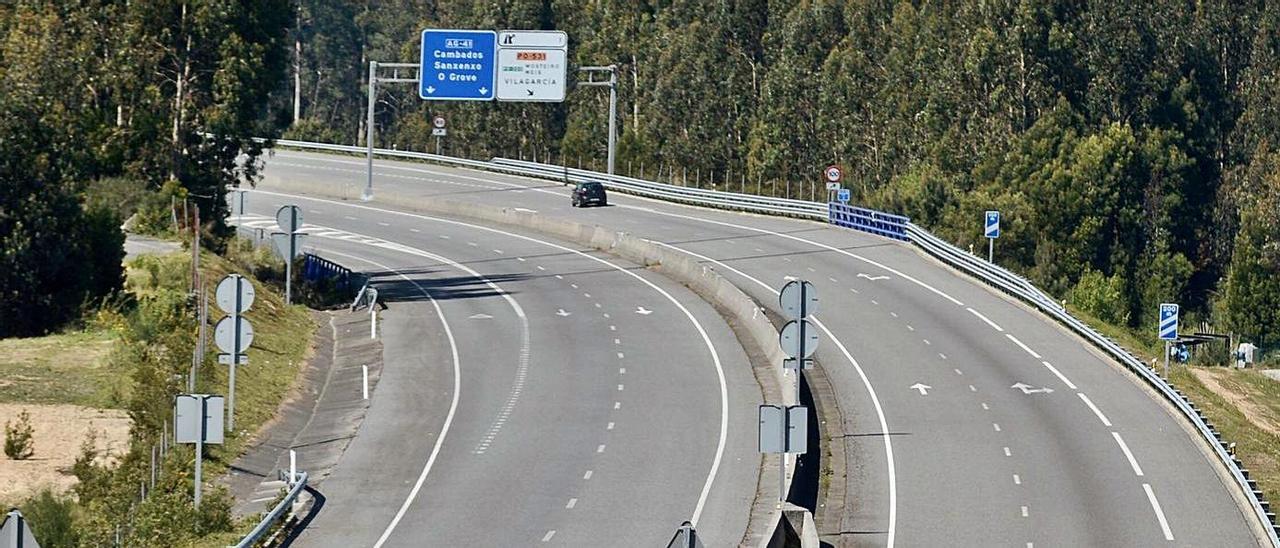 La Autovía do Salnés perdió casi un tercio de su tráfico en 2020 por la pandemia