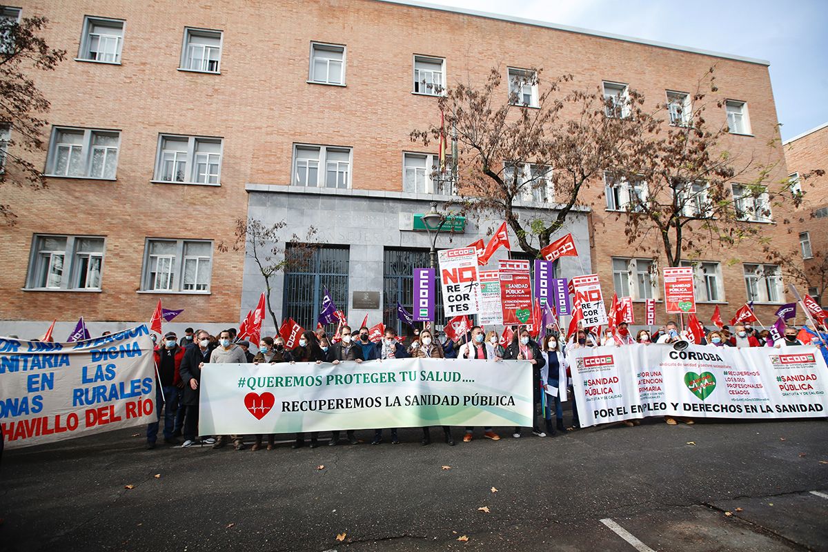 Manifestación en defensa de la sanidad pública