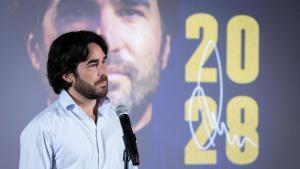 Pere Romeu durante su acto de renovación