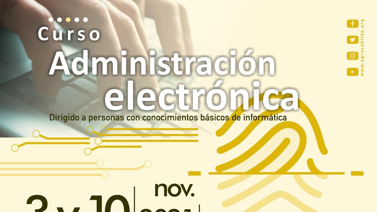 Agrocabildo organiza un curso gratuito sobre Administración Electrónica en Tamaimo