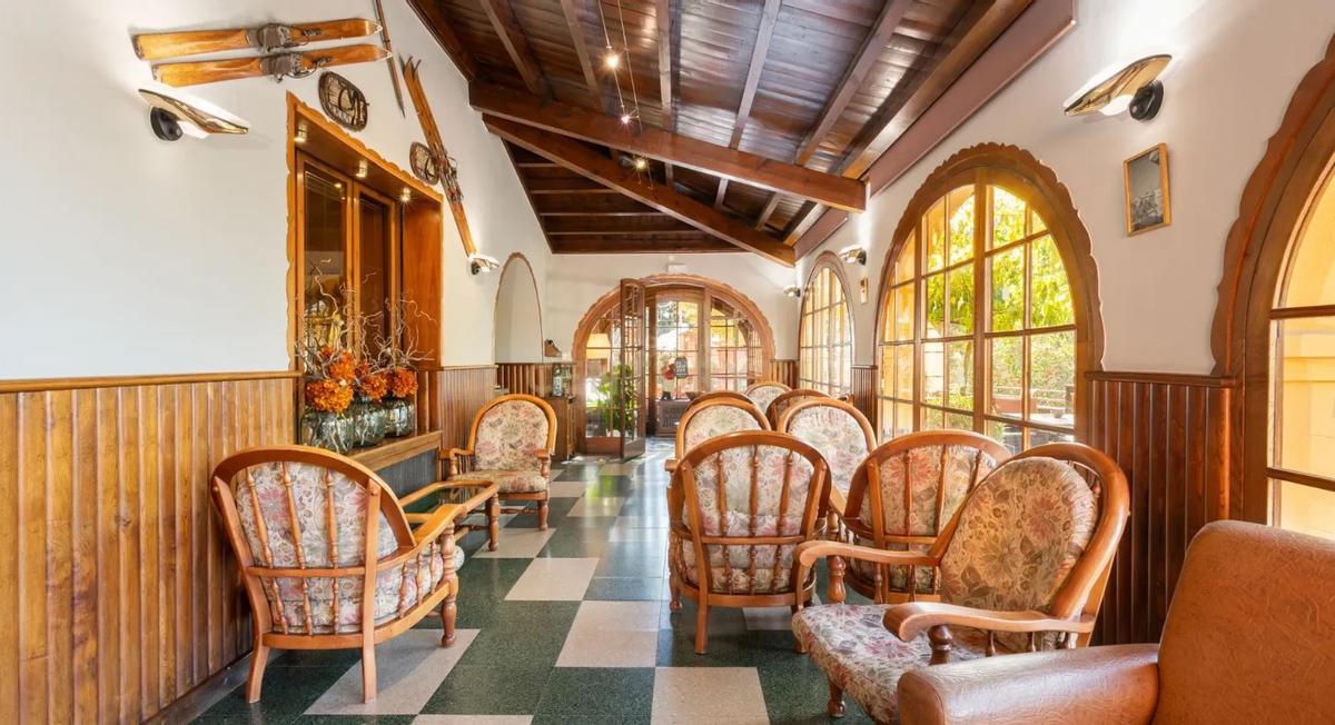 Interior de l'Hostal de la Glòria.