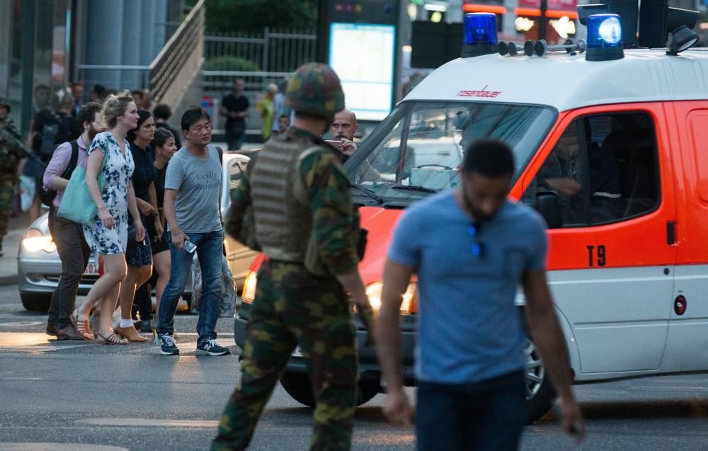 Explosión en la estación central de Bruselas