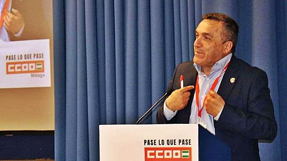 Fernando Cubillo, secretario general de CCOO en Málaga. | LA OPINIÓN