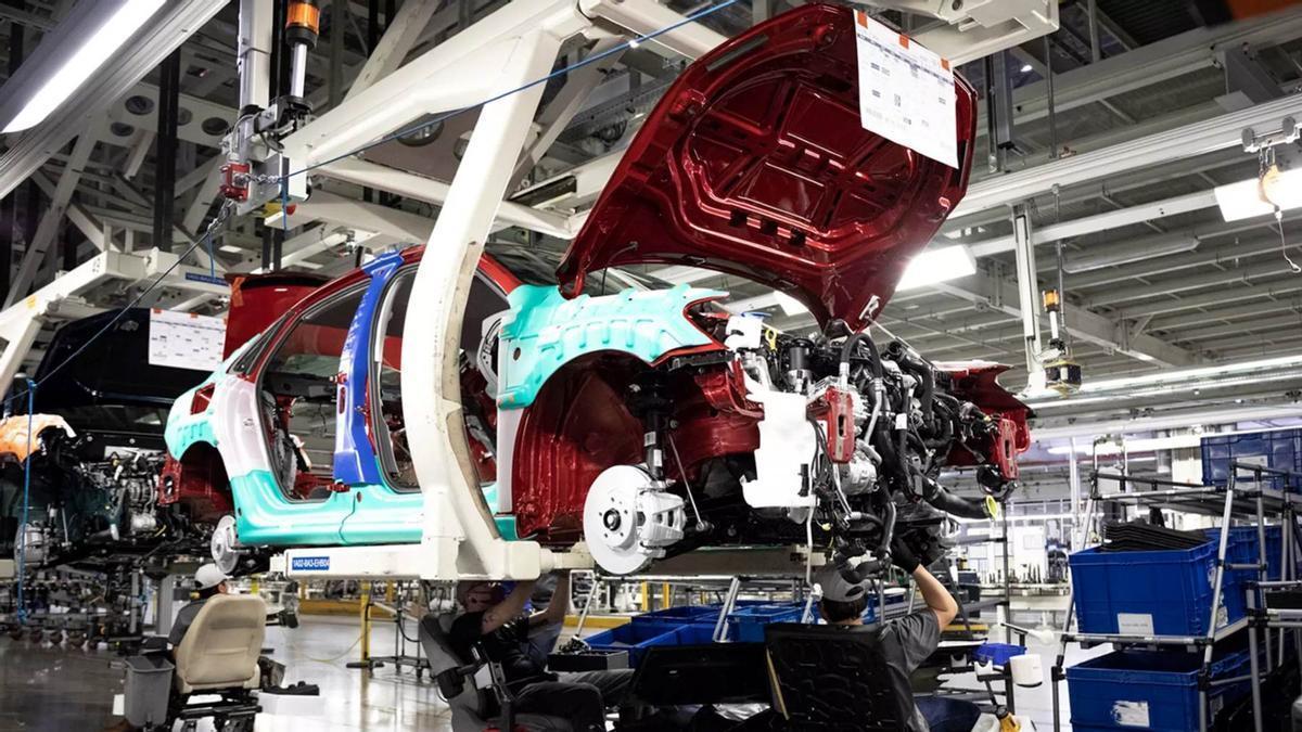 Producción del Volkswagen Passat (ya terminada) en la planta de Chattanooga (EE.UU.).