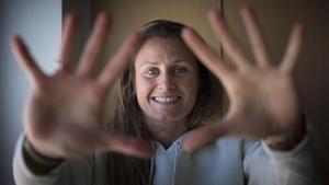 Sandra Paños, portera del Barça femenino, en la ciudad deportiva Jon Gamper.