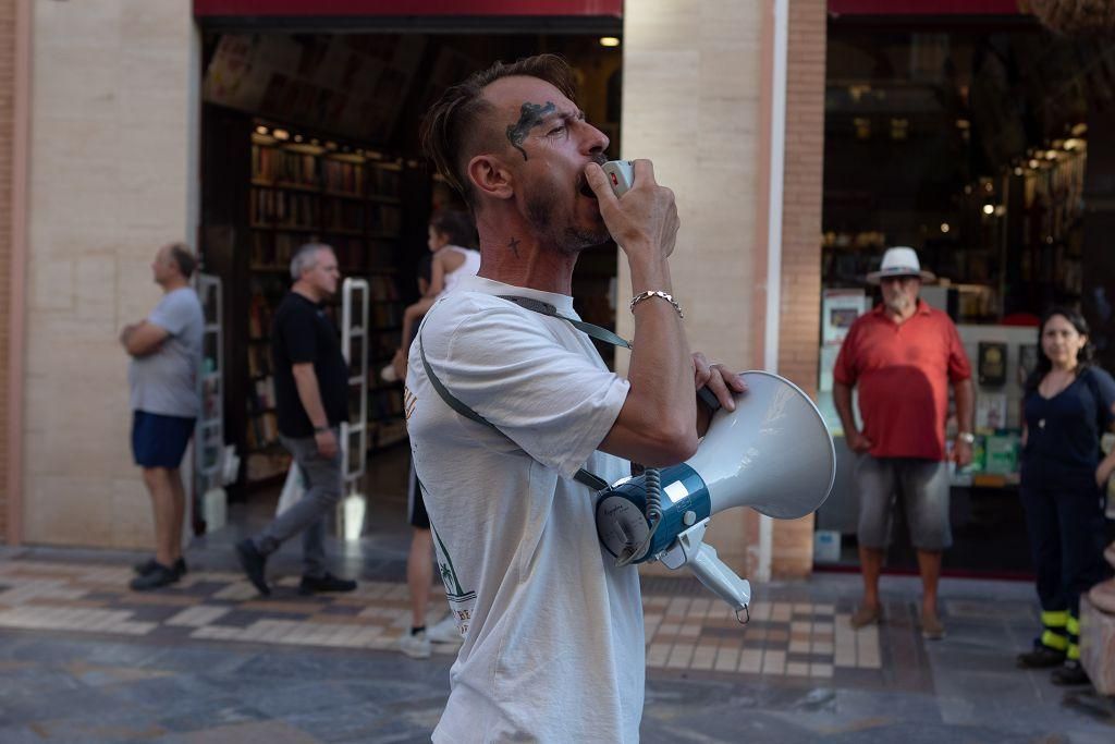 La protesta de las empresas auxiliares de Cartagena, en imágenes
