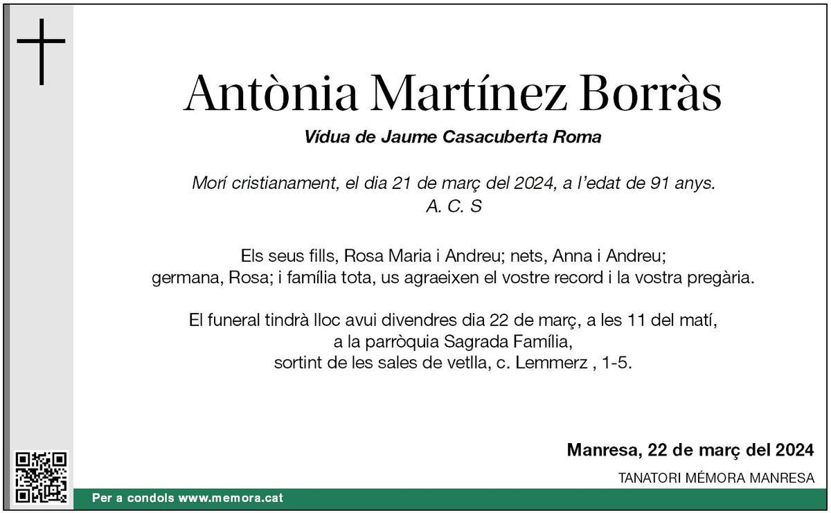 Antònia Martínez Borràs
