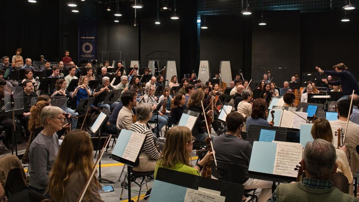 Un ensayo de la Sinfónica de Baleares.