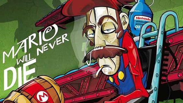 El dibujo de Roswell, en el que aparece Mario en una delicada situación