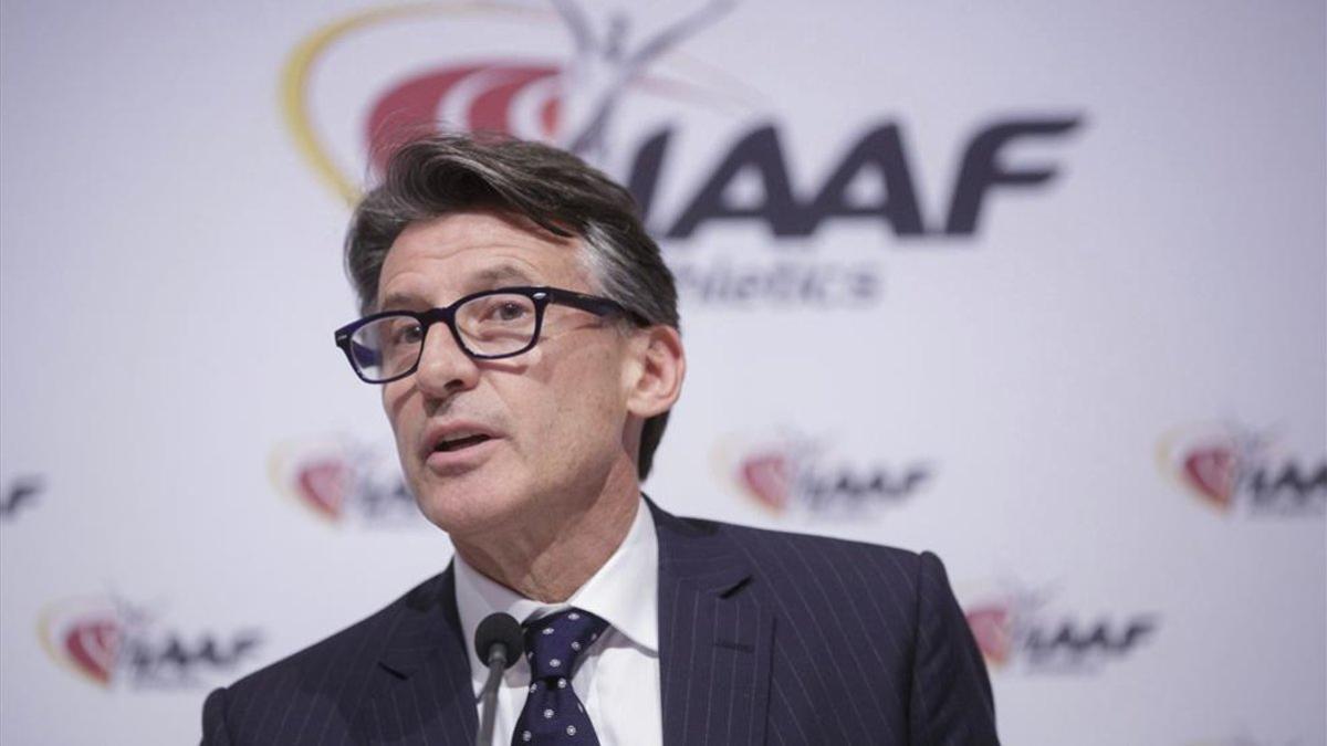 El presidente de la IAAF Sebastian Coe