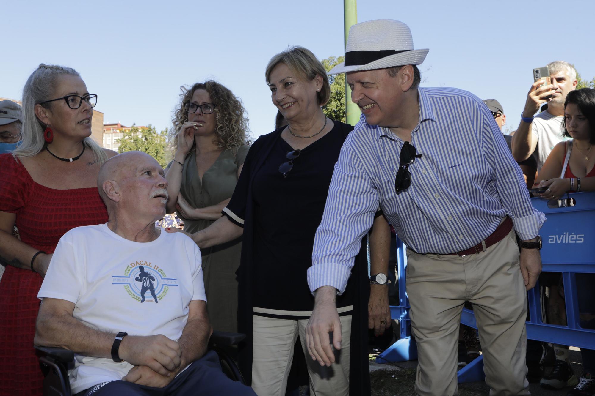 Avilés homenajea a Dacal en el 50º. aniversario de su bronce en Múnich