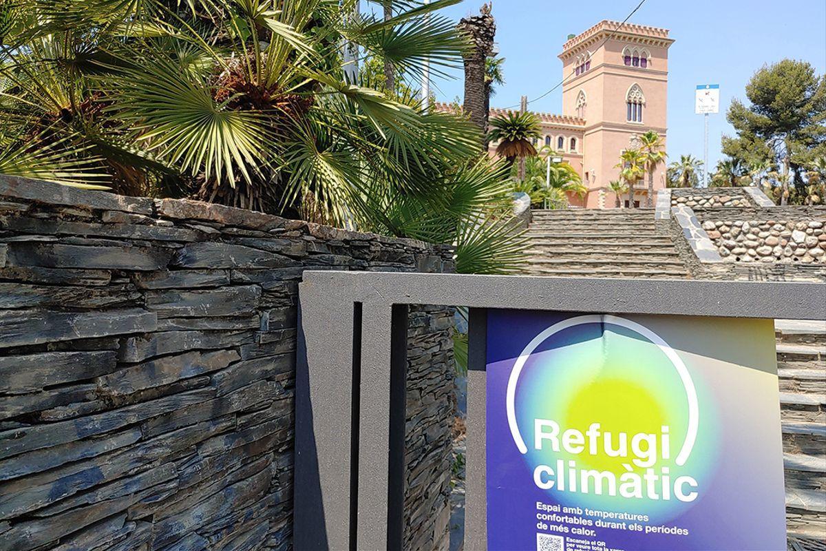 Refugio climático en Sant Boi de Llobregat.