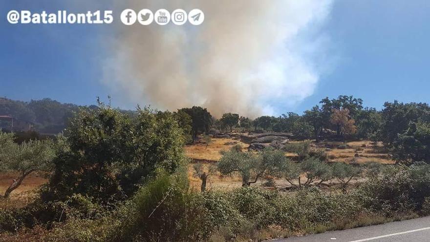 Controlado el incendio de Cilleros