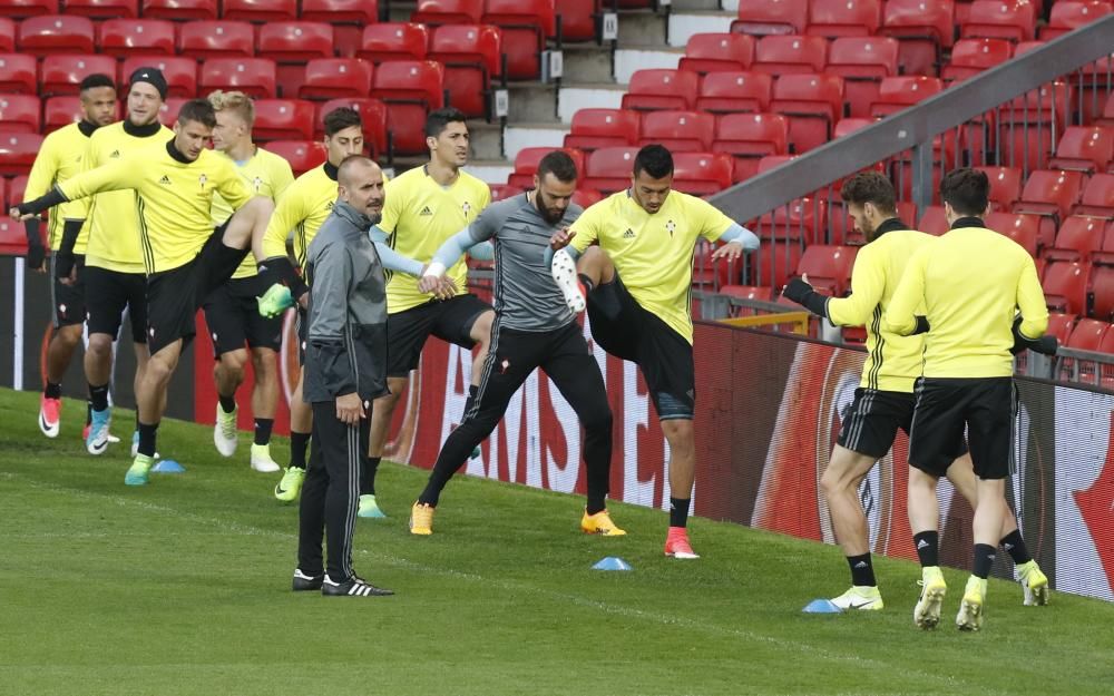 El Celta y su afición ya conocen Old Trafford