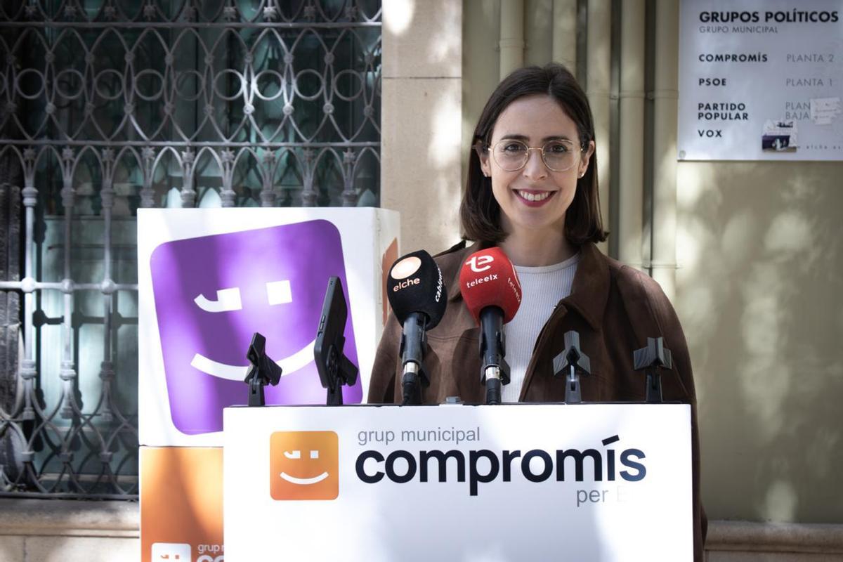 La portavoz de Compromís en Elche, Esther Díez