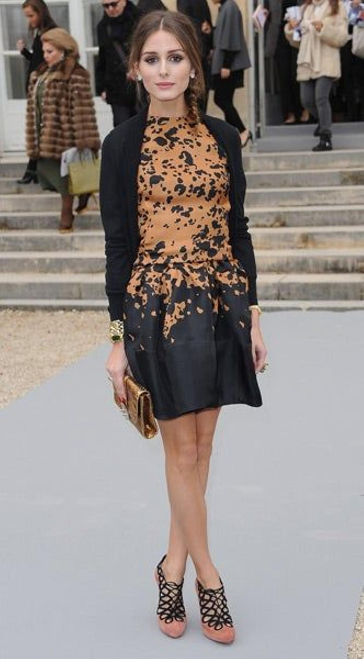 Olivia Palermo en el desfile de Christian Dior