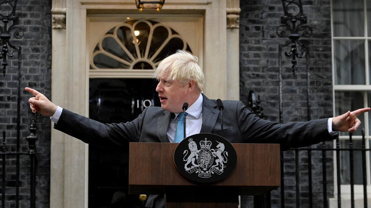 Boris Johnson, al despedirse del poder: "Esto es todo, amigos"