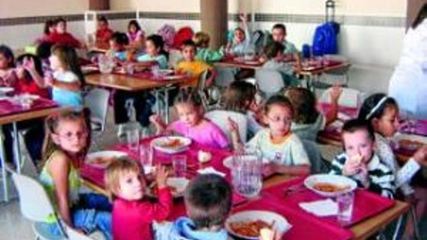 El 15% de los escolares hacen uso del servicio de comedor