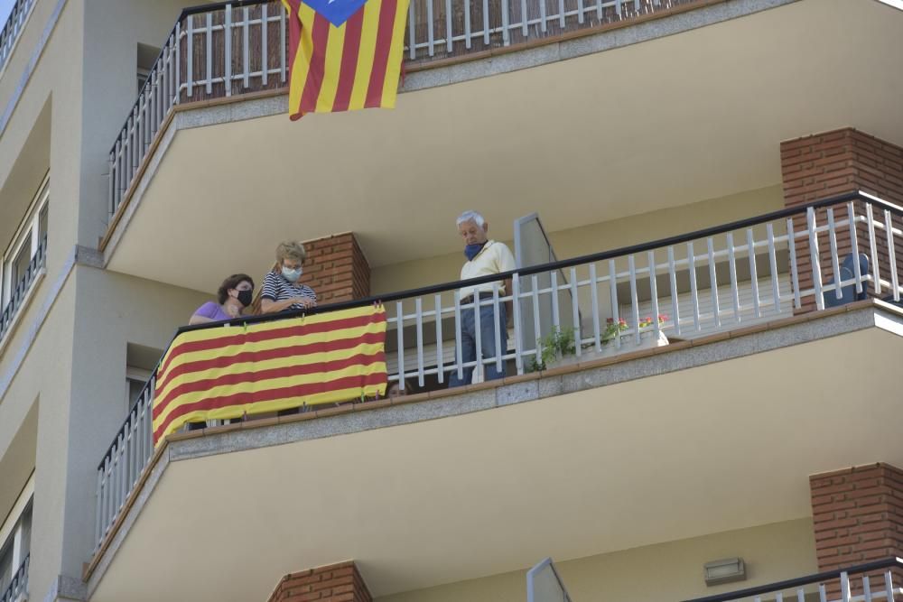 L'acte de la Diada 2020 a Manresa, en fotos