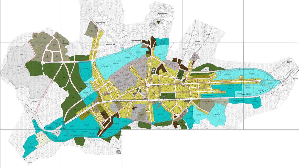 Plano de A Estrada en el PXOM.