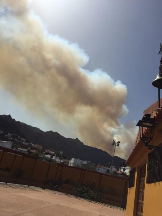 Incendio en Tejeda