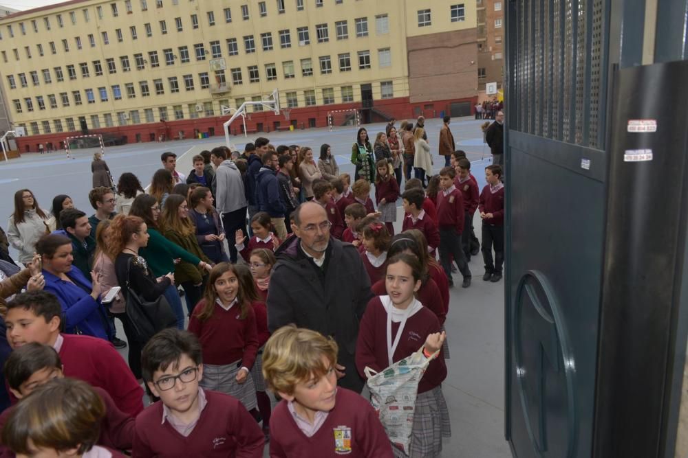 Procesión de los alumnos de Capuchinos