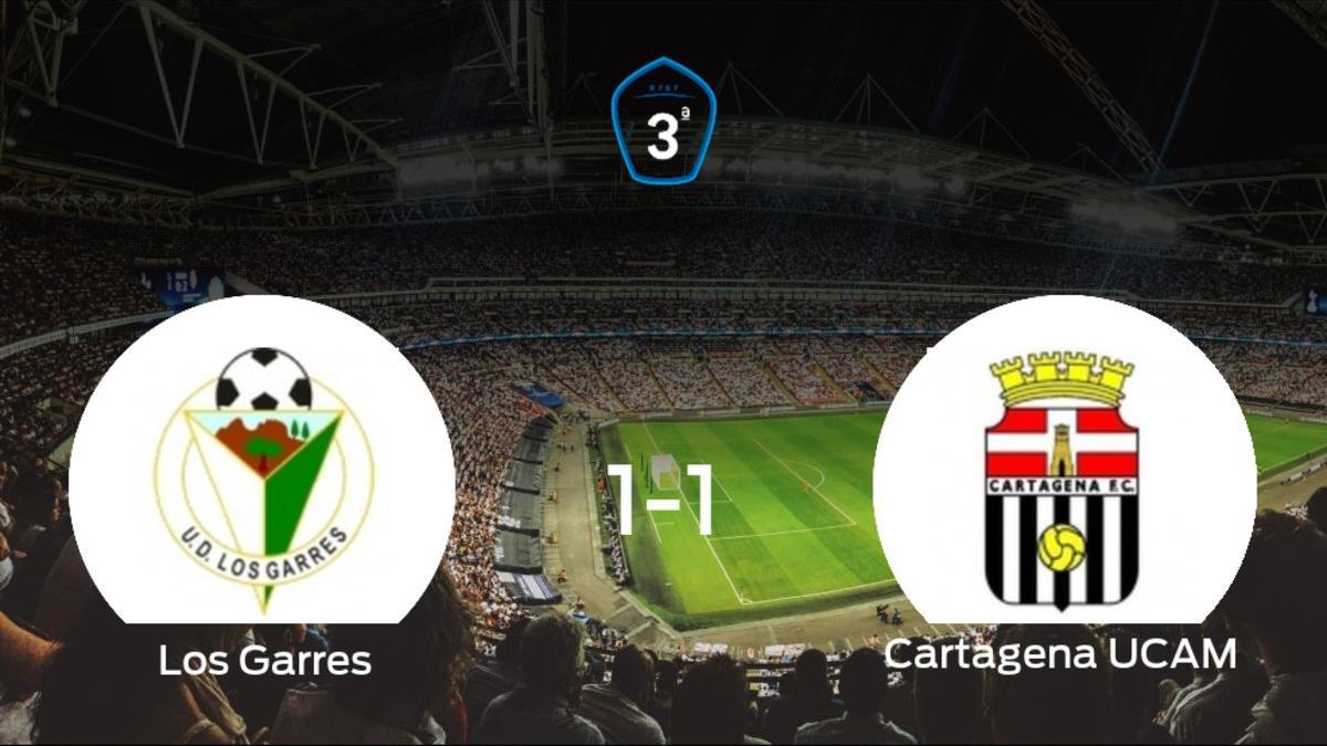 El Los Garres y el Cartagena F.C. UCAM firman las tablas tras empatar a uno
