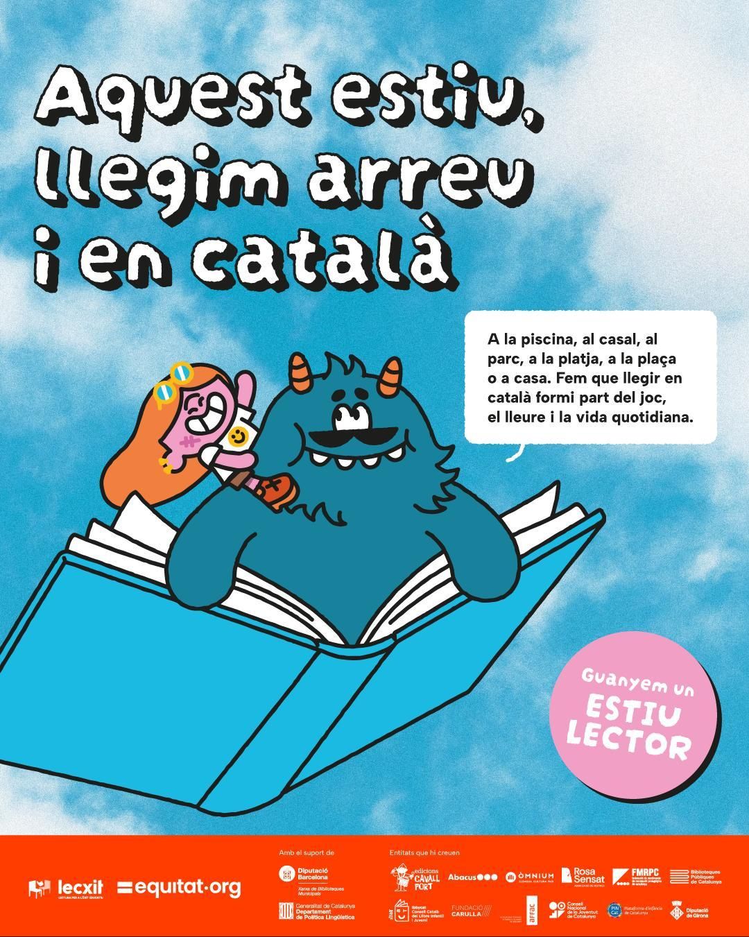 Cartell de "Guanyem un estiu lector"