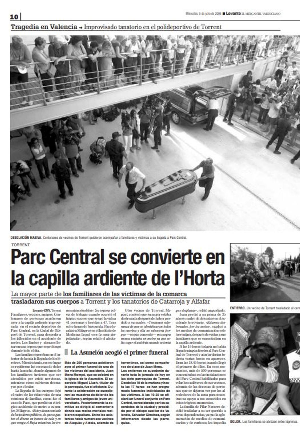 La capilla ardiente se quedó pequeña en Parc Central.