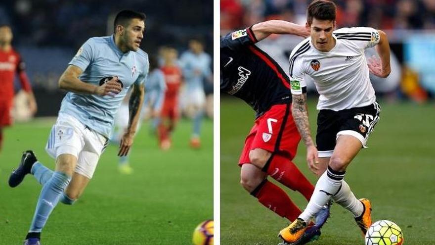 Maxi Gómez y Santi Mina. // M.G. Brea | K.F.