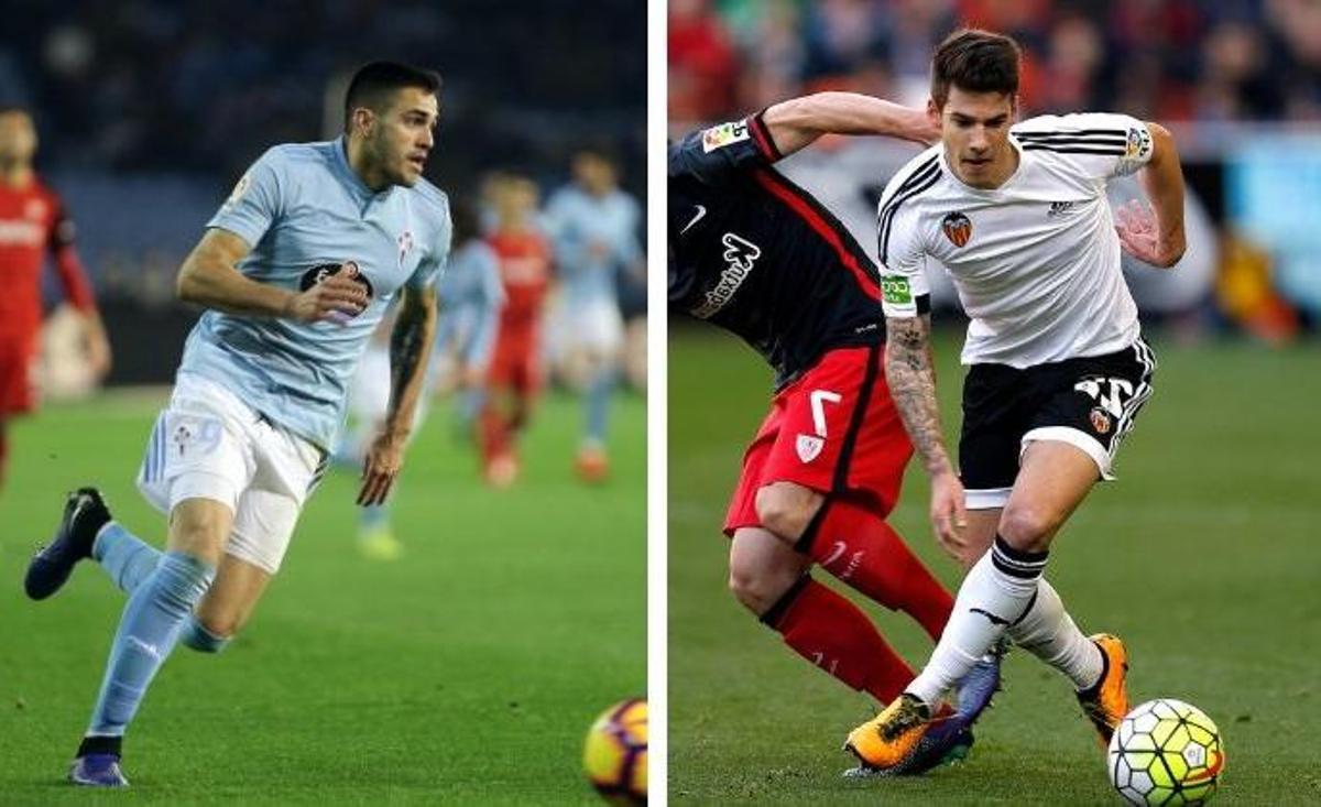 Maxi Gómez y Santi Mina. // M.G. Brea | K.F.