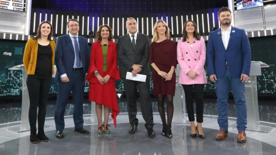 Imatge del debat a TVE.