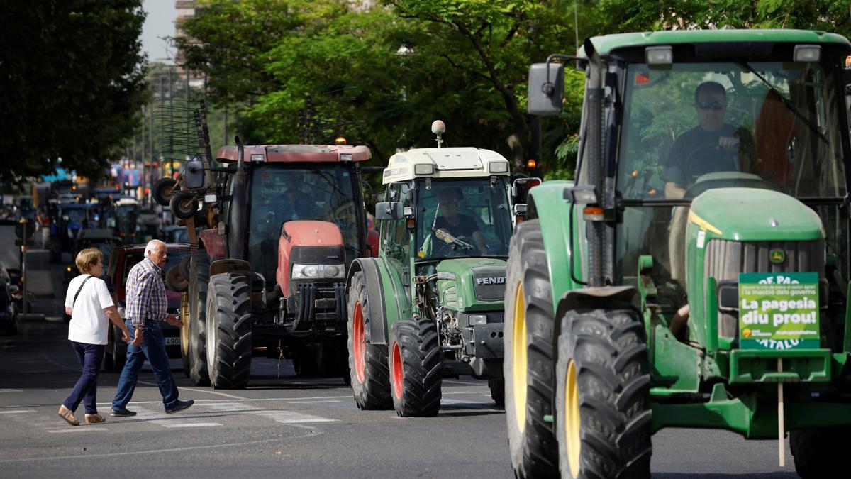 Tractorada en Lleida para pedir soluciones ante la sequía