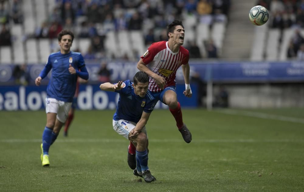 El derbi entre Oviedo y Sporting en imágenes