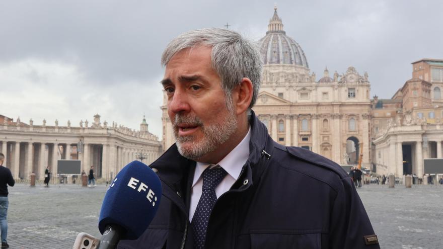 Clavijo: &quot;Canarias estará eternamente agradecida al papa Francisco&quot;