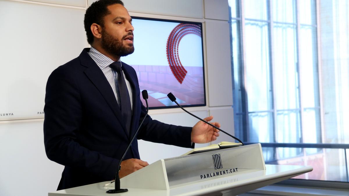 El president de Vox al Parlament, Ignacio Garriga en una imatge d&#039;arxiu