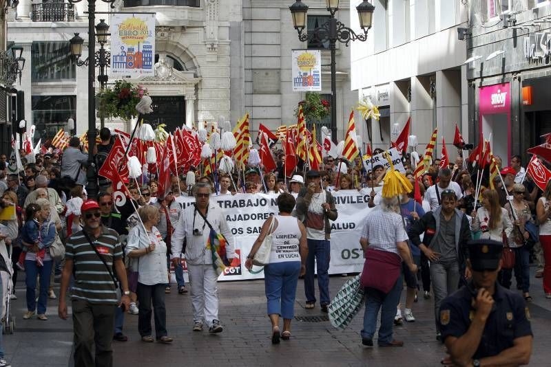 Fotogalería:  Manifestación en favor de los trabajadores de limpieza