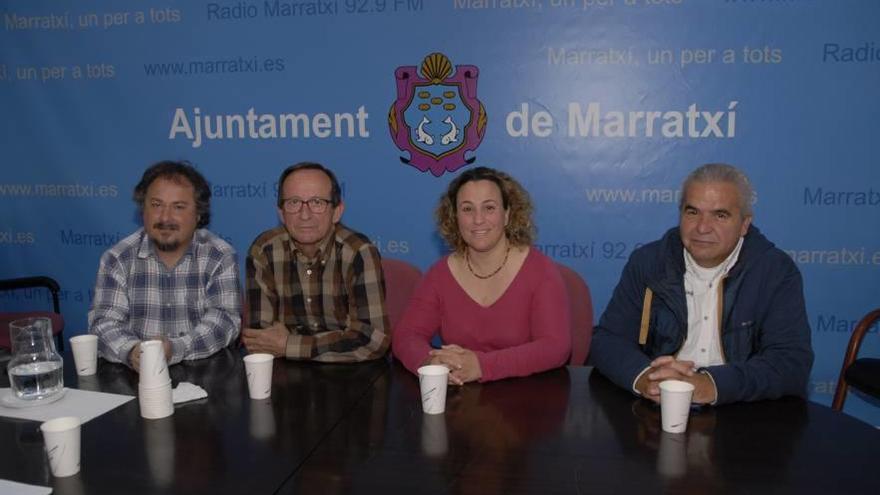 Imagen de la rueda de prensa que ofreció ayer Izquierdo.