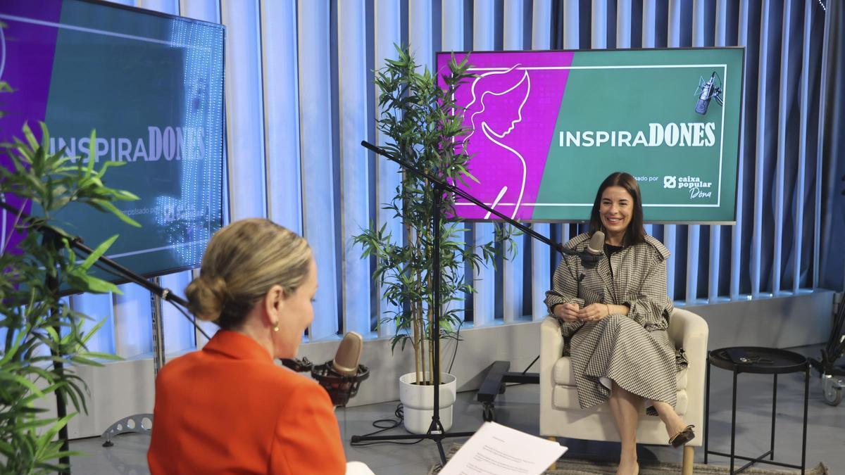 Un instante de la entrevista.