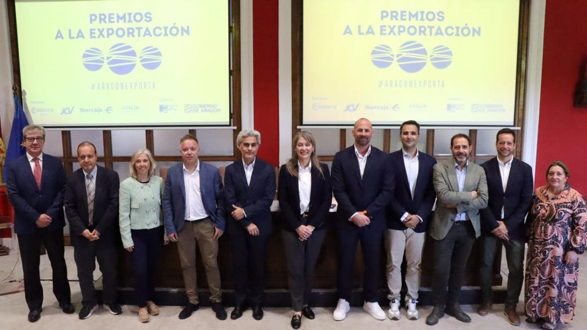 El acto de presentación de los ganadores de los Premios a la Exportación 2024, celebrado este miercoles en Zaragoza.
