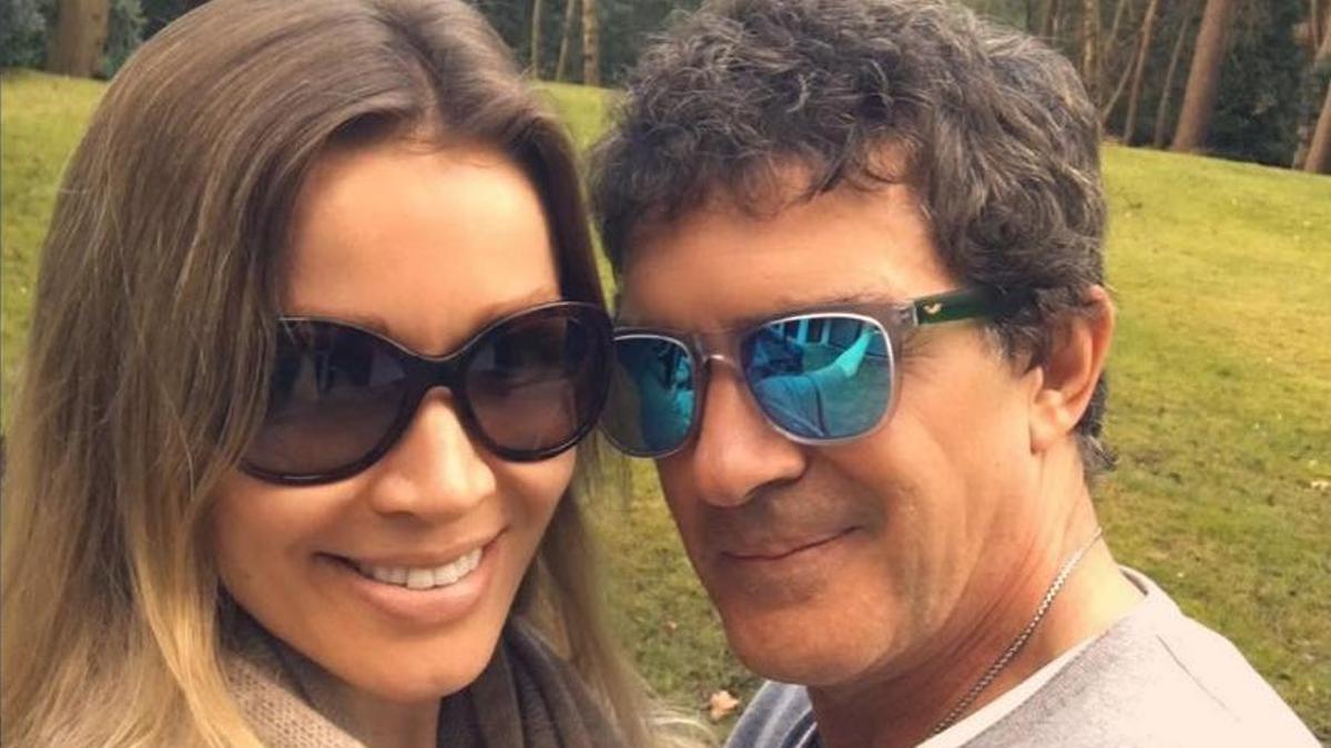 Antonio Banderas y Nicole Kimpbel