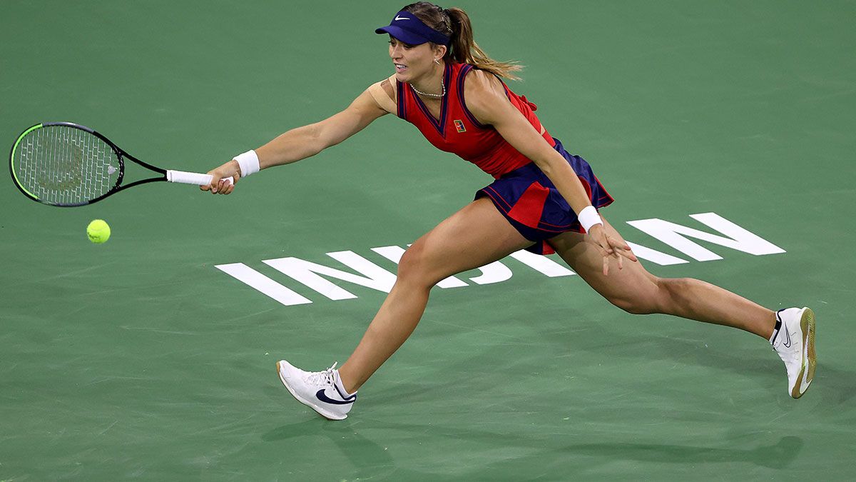 Badosa, durante el torneo de Indian Wells