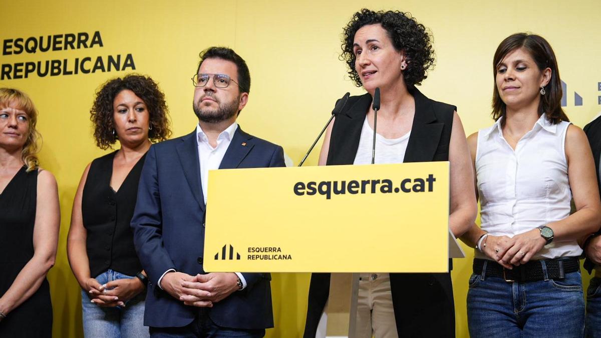 Rueda de prensa de ERC Rueda de prensa de ERC