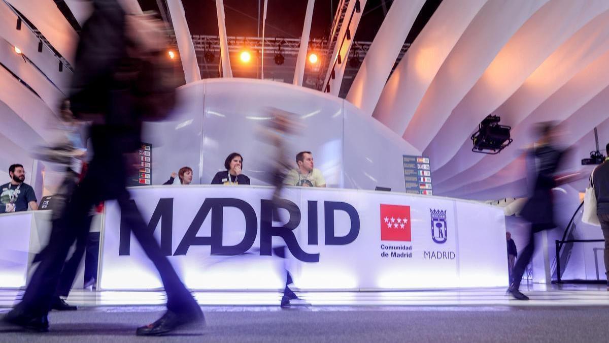 Un estand en Fitur 2023 celebrado en Ifema (Madrid), que será el epicentro del futuro GP de Madrid.
