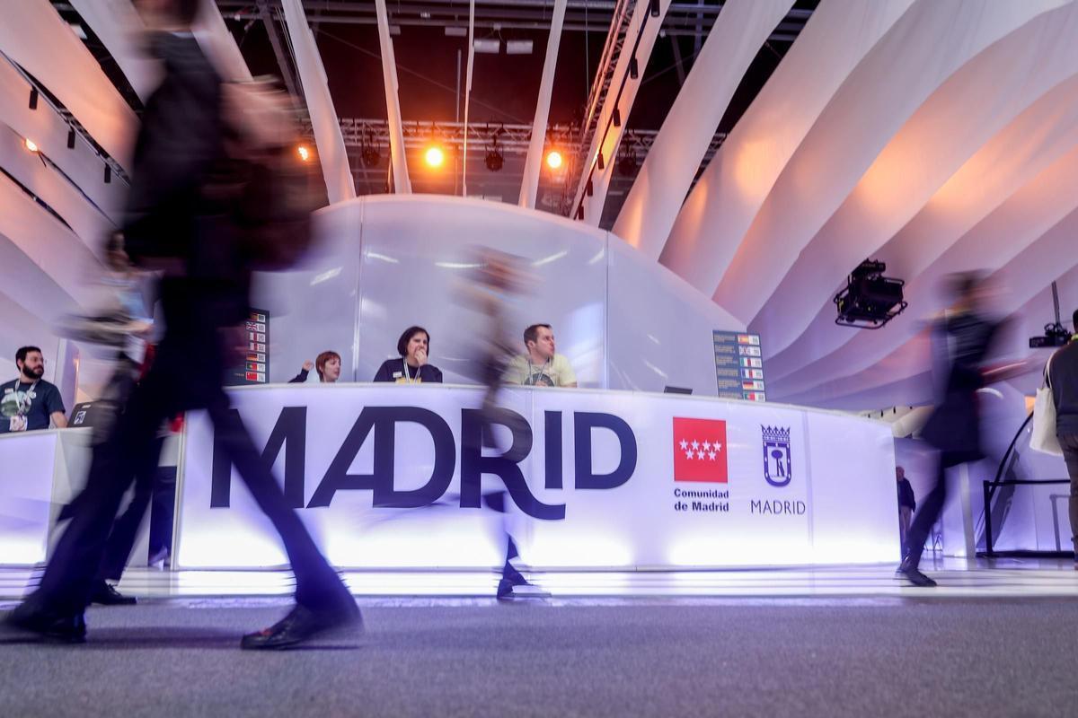 Un estand en Fitur 2023 celebrado en Ifema (Madrid), que será el epicentro del futuro GP de Madrid.