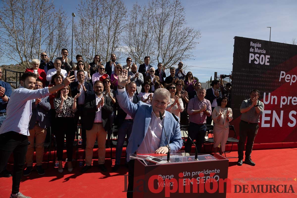 Presentación de José Vélez como candidato del PSOE a la presidencia de la Comunidad