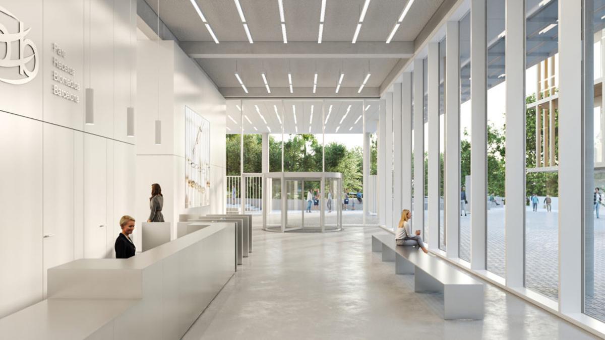 Render del interior del PRBB Ciutadella, de Barozzi Veiga y Antonio Plato