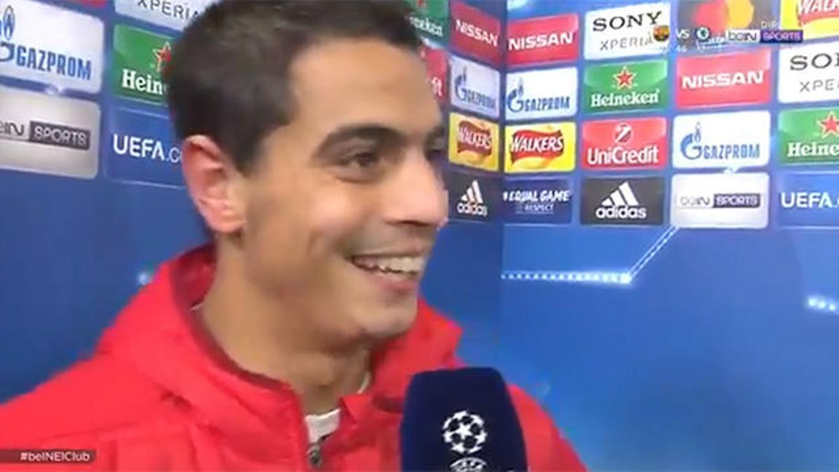 LACHAMPIONS | Manchester United - Sevilla (1-2): Ben Yedder celebra la victoria cantanto el himno del Sevilla