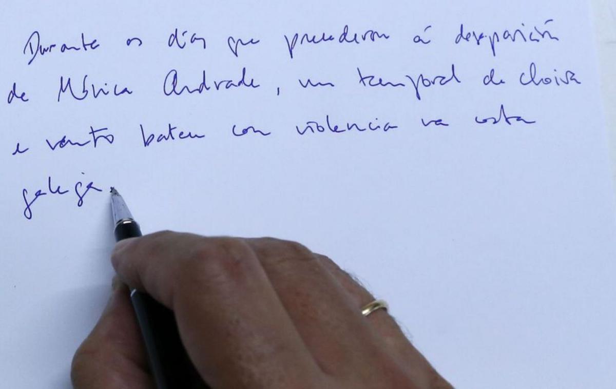 Manuscrito del comienzo deO Último Barco, su terceranovela. | // M. G. B.