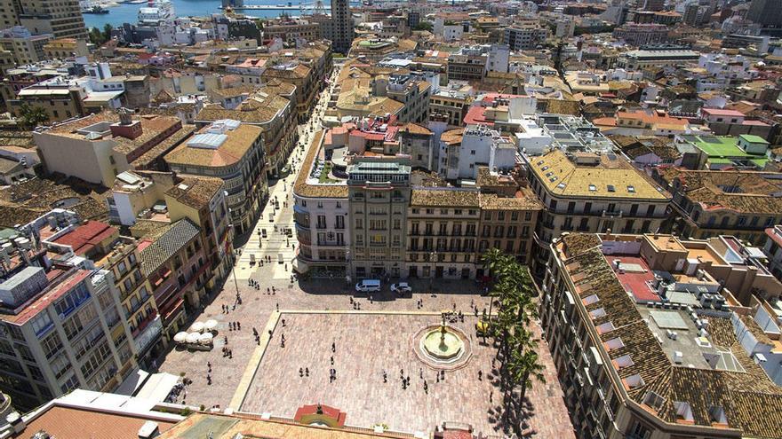 Una imagen aérea del Centro Histórico.